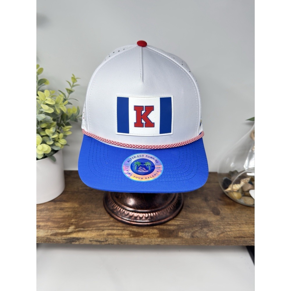 Alter Ego Unisex Running Hat Vented Snap-Back Kansas University KU Jayhawks